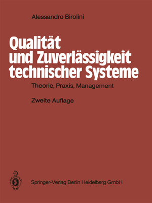 cover image of Qualität und Zuverlässigkeit technischer Systeme